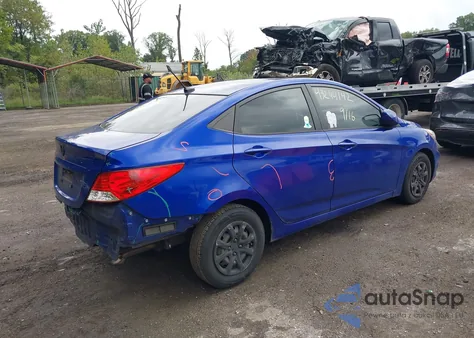 2014 Hyundai Accent Gls из США, поврежденный, VIN KMHCT4AE0EU720254